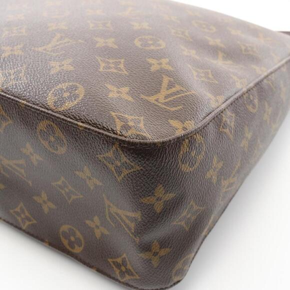 LOUIS VUITTON Authentic Brown Monogram Leather Looping GM Shoulder Bag - Picture 6 of 12